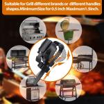 Solar-Powered LED Grill Light with 360° Rotation