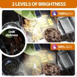 Solar-Powered LED Grill Light with 360° Rotation