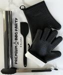 BBQ Tool Set with Spatula, Tongs, Gloves