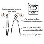 BBQ Tool Set with Spatula, Tongs, Gloves