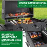 Heavy-Duty Oversized Charcoal Grill for Backyard