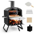 2-Layer Wood Fired Pizza Oven with Cover