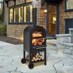 Wood Fire Pizza Oven Grill with Cover and Stone