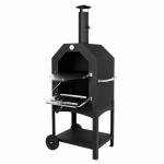 Wood Fired Pizza Oven with Wheels and Cover