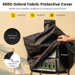 2-Layer Wood Fired Pizza Oven with Cover