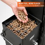 4-Rack Electric Pellet Smoker with Cover & Probe