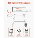 Wood Pellet Grill Smoker with 456 Sq.in Cooking Area