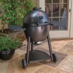 Kamado Charcoal Grill with Side Shelves