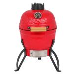13" Round Kamado Charcoal Grill with Thermometer