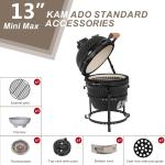 Kamado 13" Portable Charcoal Grill - Egg Style