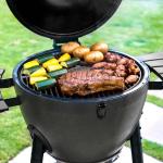 Kamado Charcoal Grill with Side Shelves