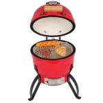 13" Round Kamado Charcoal Grill with Thermometer