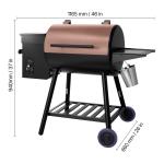 Wood Pellet Grill Smoker with 456 Sq.in Cooking Area