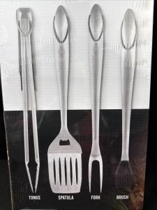 Grillman 4 Piece Stainless Steel BBQ Tool Set