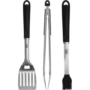3-Piece Stainless Steel BBQ Tool Set