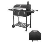 Royal Gourmet Charcoal Grill with Foldable Side Tables