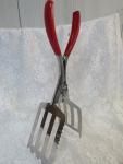 15" BBQ Slotted Tongs and Grill Scraper