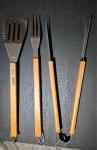 3-Piece Grilling Tool Set: Tongs, Spatula, Fork