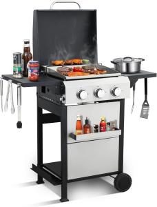 3 Burner Gas Grill and Griddle Combo