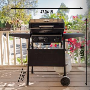 Expert Grill 3-Burner Propane Grill with Wheels