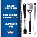 3-Piece Stainless Steel BBQ Tool Set