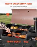 Wood Pellet Grill Smoker with 575 Sq.in Cooking Area