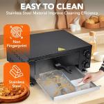 Countertop Electric Pizza Oven with Timer 1100W