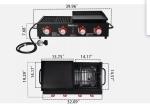 Royal Gourmet 4-Burner Tailgater Grill & Griddle
