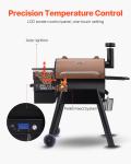 Wood Pellet Grill Smoker with 575 Sq.in Cooking Area
