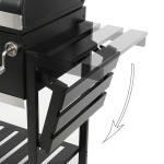 Royal Gourmet Charcoal Grill with Foldable Side Tables