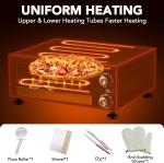 Countertop Electric Pizza Oven with Timer 1100W