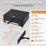 Countertop Electric Pizza Oven with Timer 1100W