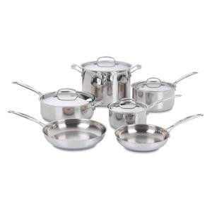 Cuisinart 10-Piece Stainless Cookware Set