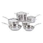 Cuisinart 10-Piece Stainless Cookware Set