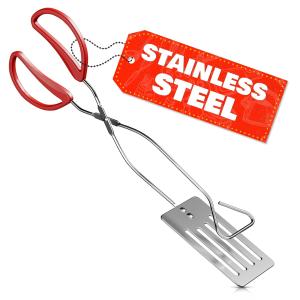 14.3" 2-in-1 BBQ Tongs and Spatula Tool