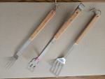3-Piece Stainless Steel BBQ Tool Set
