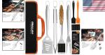 8-Piece Heavy Duty Stainless Steel BBQ Grill Tools Set