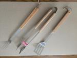 3-Piece Stainless Steel BBQ Tool Set
