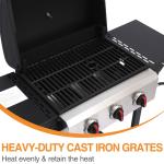 3-Burner Propane Grill with Folding Side Tables
