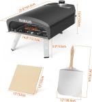 Portable Outdoor Gas Pizza Oven for Grilling