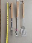 3-Piece Stainless Steel BBQ Tool Set