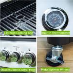 7-Burner Stainless Steel Propane Gas Grill with Sideburner