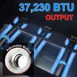 3 Burner Propane Grill with Hang Basket & Grates