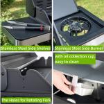 7-Burner Stainless Steel Propane Gas Grill with Sideburner