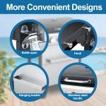 3 Burner Propane Grill with Hang Basket & Grates