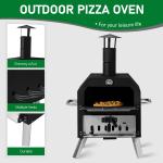 Wood Fired Outdoor Pizza Oven with Removable Stone
