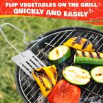 14.3" 2-in-1 BBQ Tongs and Spatula Tool