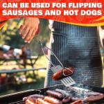 14.3" 2-in-1 BBQ Tongs and Spatula Tool