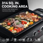 Royal Gourmet 3-Burner Portable Gas Griddle