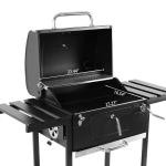 Royal Gourmet Charcoal Grill with Foldable Side Tables